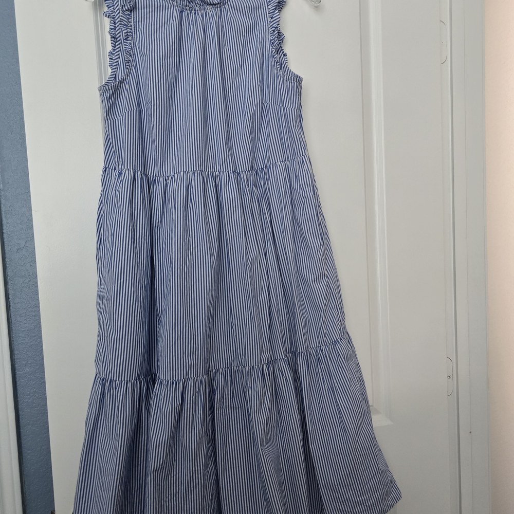 J. Crew Light Blue Striped Maxi Dress - Picture 7 of 9